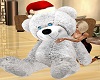 WHITE TEDDY BEAR HUG