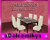 TABLE DINNER. LOVERS