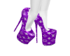 LV Purple Stiletto Heels