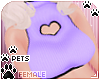 [Pets]Heart top | Purple