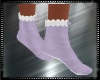 Purple & White Socks