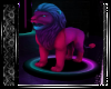 Neon Lion Statue