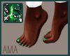 Bare Feet-Cracked Green