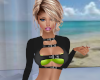 Lime Green Buckle Top LG
