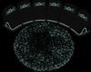 JADED ROUND RUG-MINT/BLK