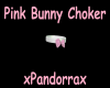 Pink Bunny Choker
