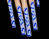 y2k blue nails