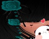 Teal Kanzashi