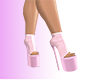 !Pink Lace Lingerie Heel