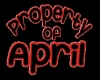April Headsign