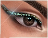 Turquoise gems eyeliner