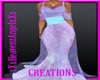 Neon Nights Flowing Gown