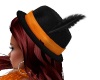 Black / orange hat