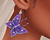 Butterfly Purple Earring