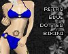 [P] bikini blue dotted