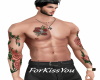 Muscle Tattoo Roses