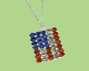 American Flag Necklace I