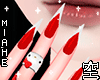 空 - Nails Kitty Red