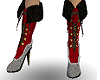 !tb sexy red black boots