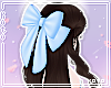 琴. Preppy bow blue