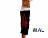 blk/red DC shorts