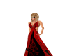 red/blk velvet dress