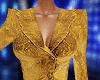 Gold Print Blazer