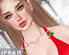♛Christmas V3Red Dress
