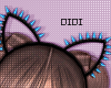 !!D Spike Cat Ears Blue