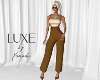 LUXE Pant Fit Tan Ivory
