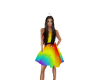 *K* Rainbow Halter Dress