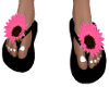 flip flops pink flower