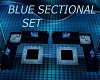 BLUE SECTIONAL SET