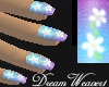 Blue/Purple Floral Nails