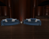 Blue Duo Comfy Chairs