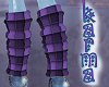 Leg Warmers-Purple Plaid