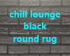 black round rug