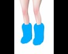 Blue Fur Boots
