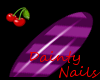 Dainty Strip Purple Nail