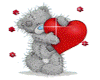 Bear With Heart Sticker