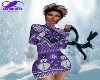 PURPLE SNOWMAN DRESS