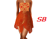 SB* Orange Romper Dress