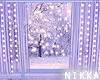 .nkk White Xmas Curtains