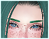 ☾ Cool Green Eyebrows
