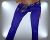 Ruffle Blue Jeans /w tie