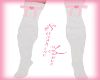 *Rae* White & Pink Socks