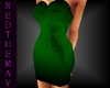 green pulsing dress