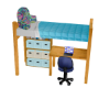 Dorm Study Bed Set
