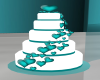 B.F Hearts Wedding Cake