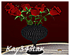 Lux Vase Red Roses